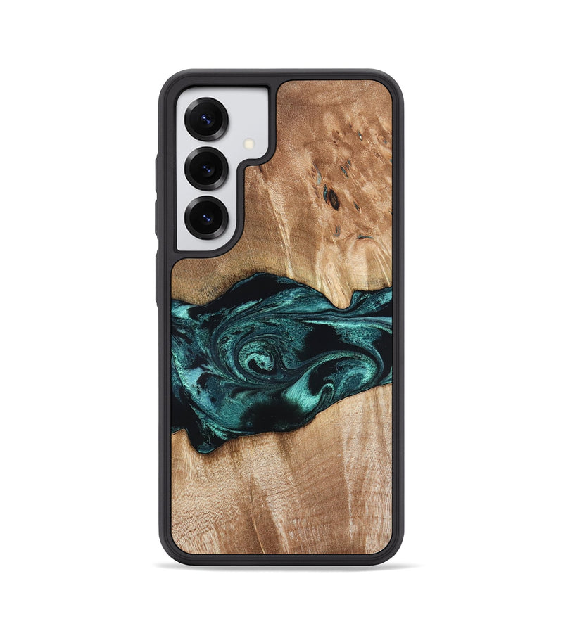 Galaxy S25 Wood Phone Case - Denis (Blue, 819389)