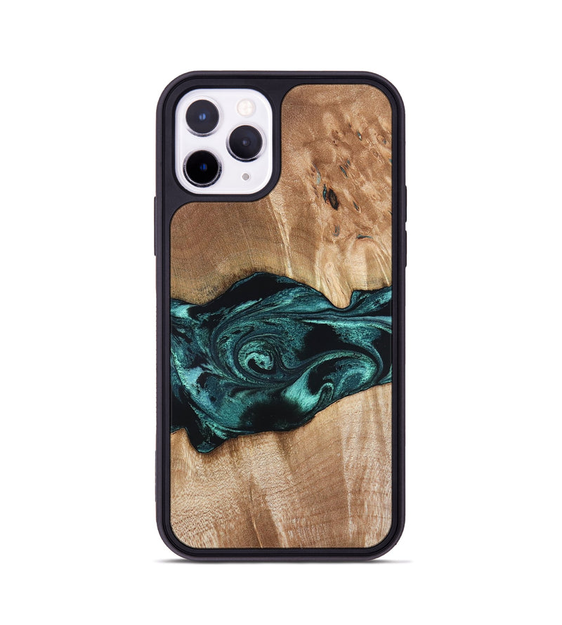 iPhone 11 Pro Wood Phone Case - Denis (Blue, 819389)