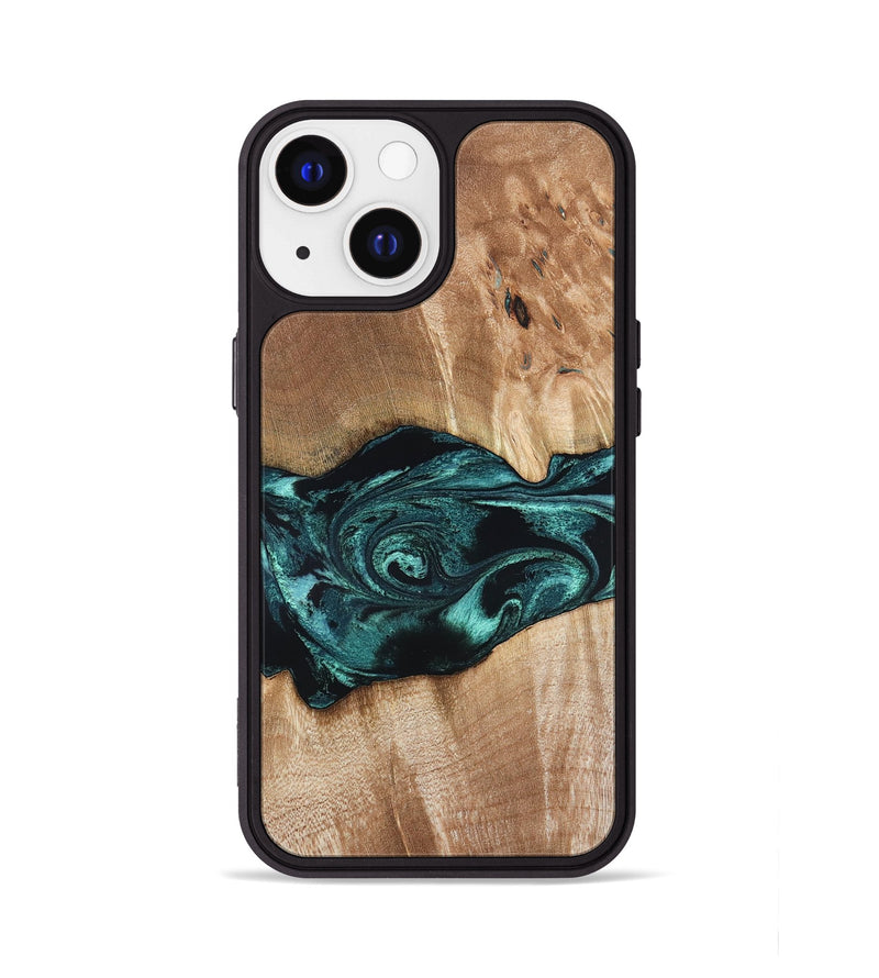 iPhone 13 Wood Phone Case - Denis (Blue, 819389)