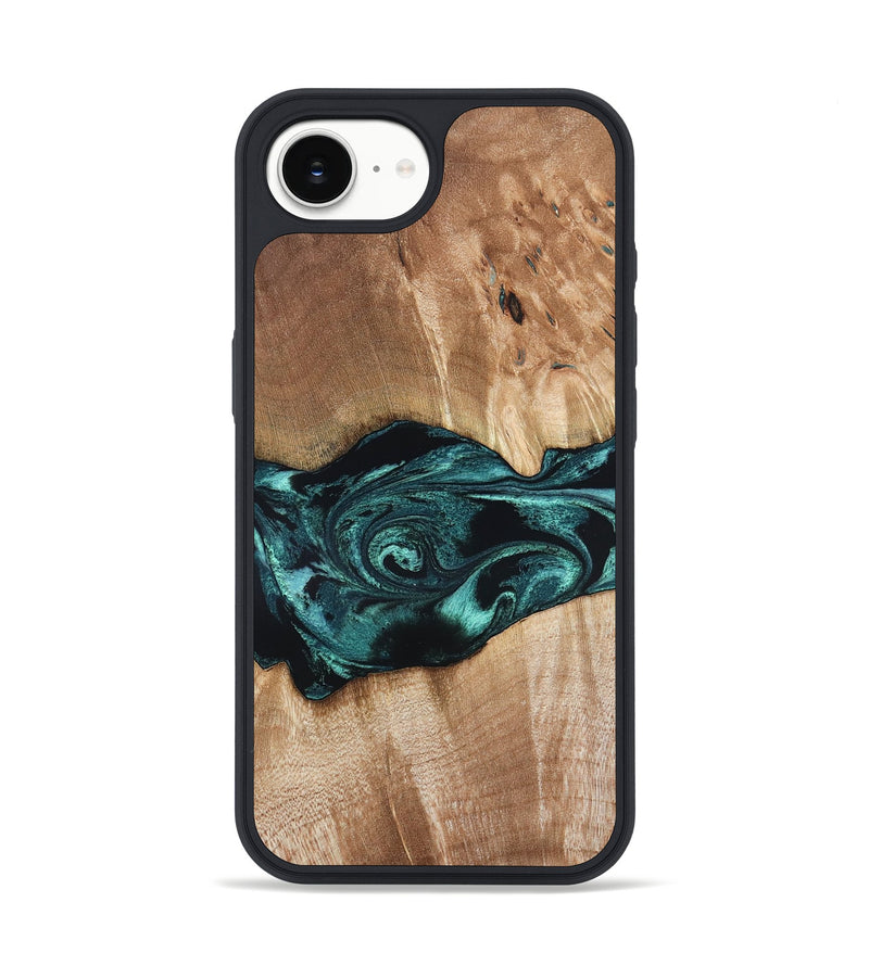 iPhone 16e Wood Phone Case - Denis (Blue, 819389)