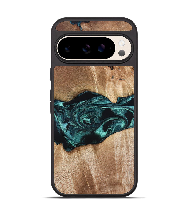 Pixel 10 Wood Phone Case - Denis (Blue, 819389)
