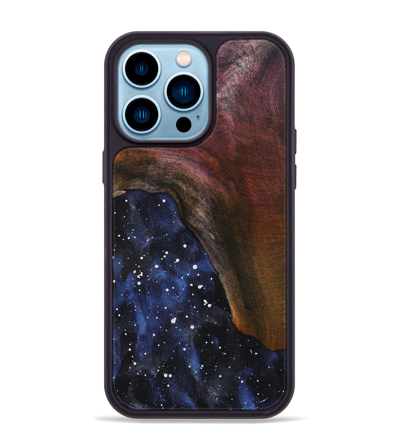 iPhone 14 Pro Max Wood Phone Case - Grey (Cosmos, 819398)