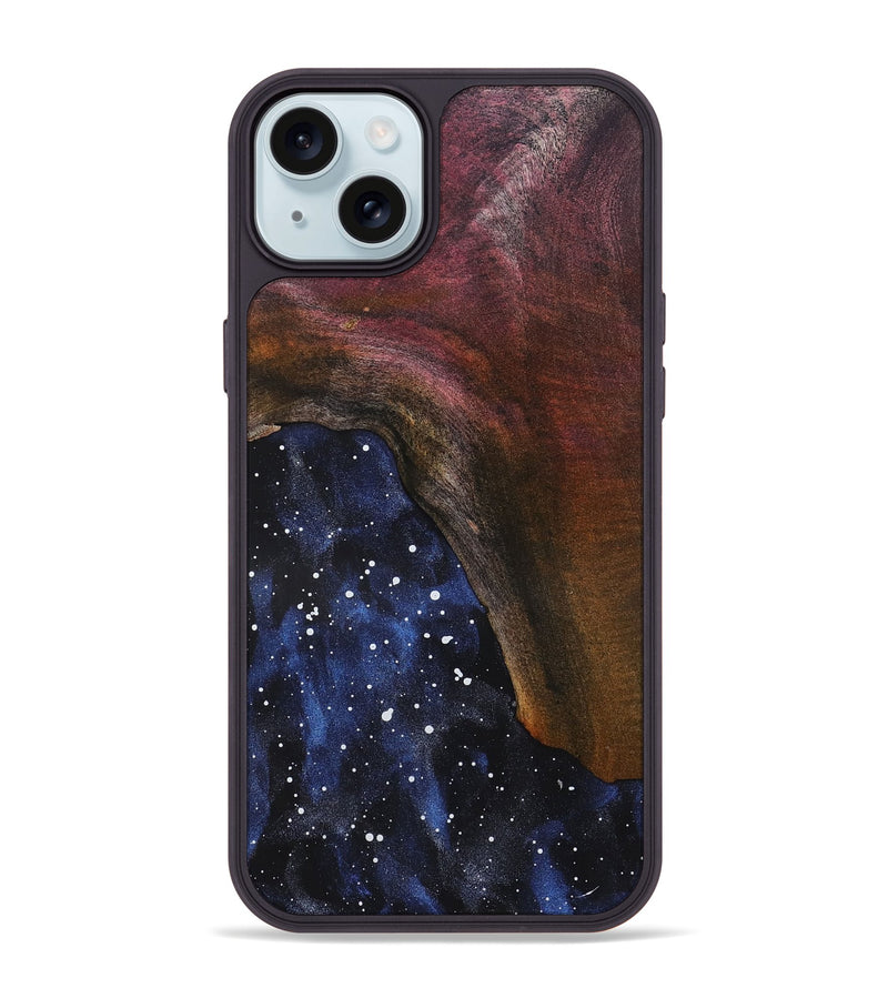 iPhone 15 Plus Wood Phone Case - Grey (Cosmos, 819398)