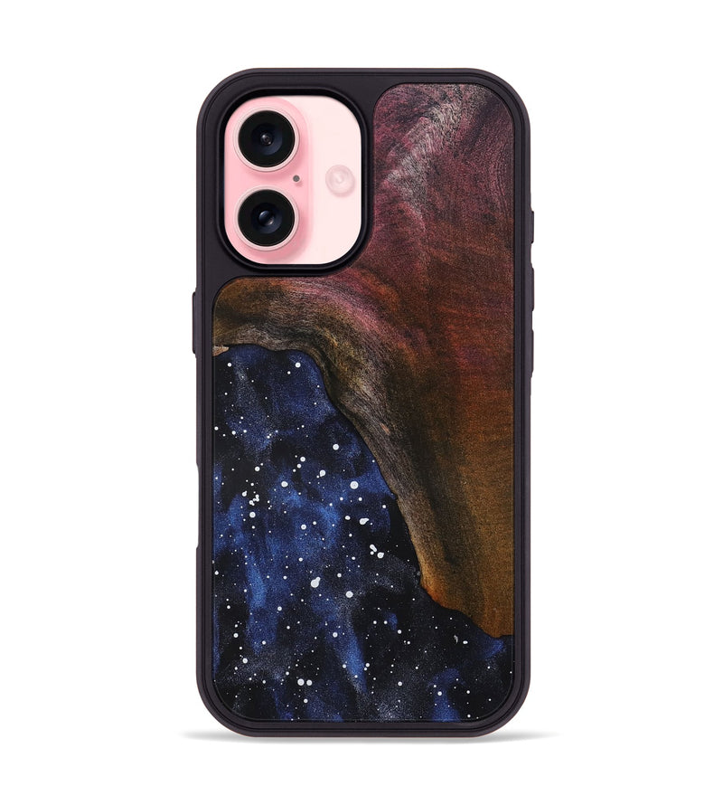 iPhone 16 Wood Phone Case - Grey (Cosmos, 819398)