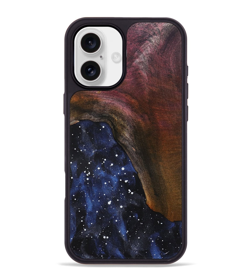 iPhone 16 Plus Wood Phone Case - Grey (Cosmos, 819398)