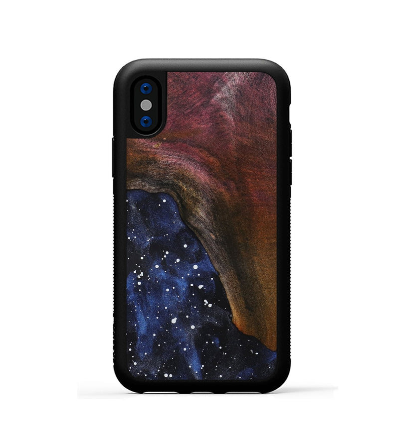 iPhone Xs Wood Phone Case - Grey (Cosmos, 819398)
