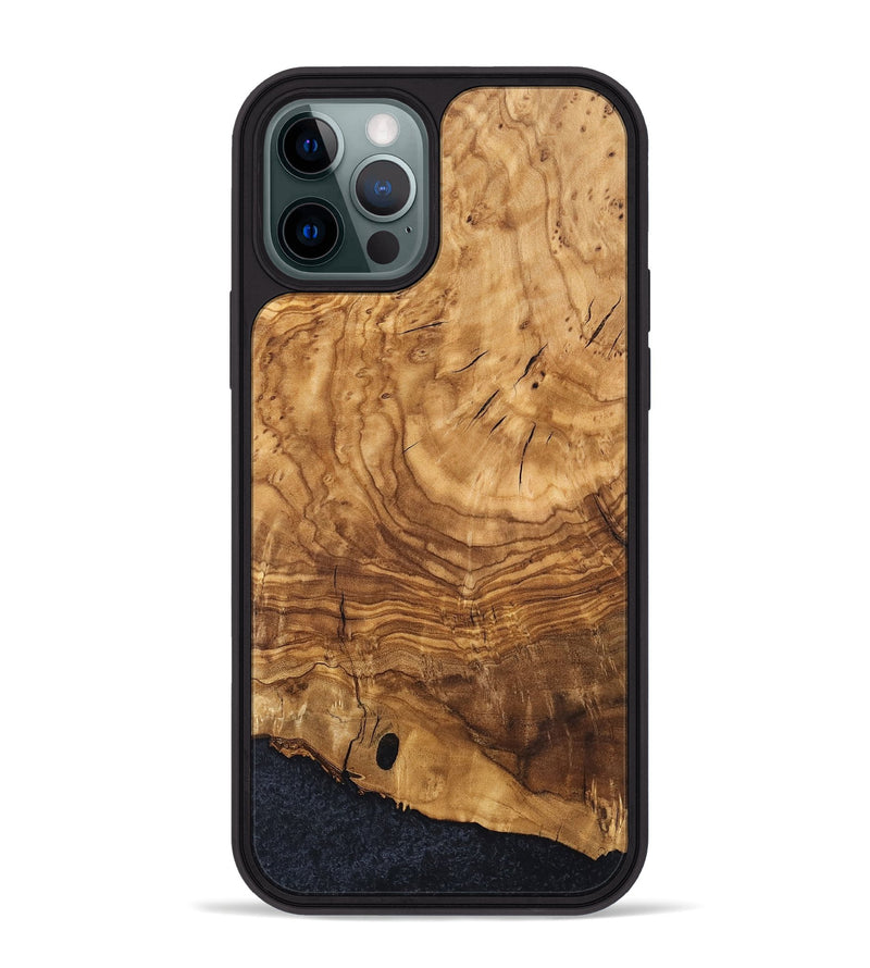 iPhone 12 Pro Max Wood Phone Case - Jamya (Ancient Olive, 819403)