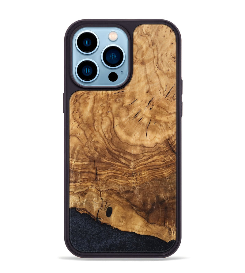iPhone 14 Pro Max Wood Phone Case - Jamya (Ancient Olive, 819403)