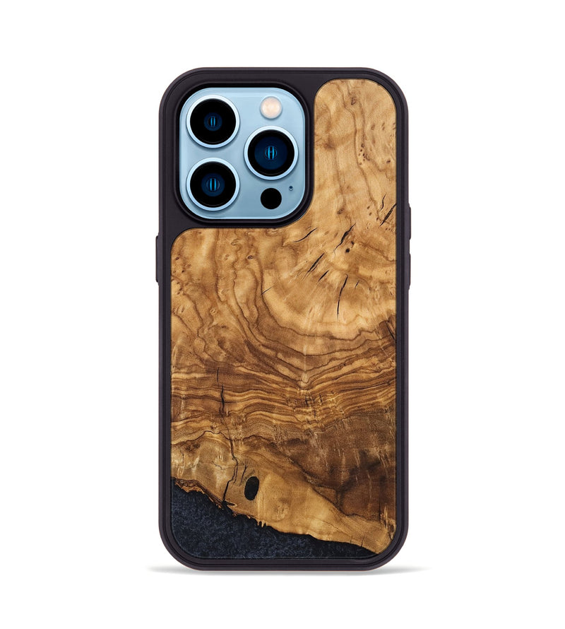 iPhone 14 Pro Wood Phone Case - Jamya (Ancient Olive, 819403)