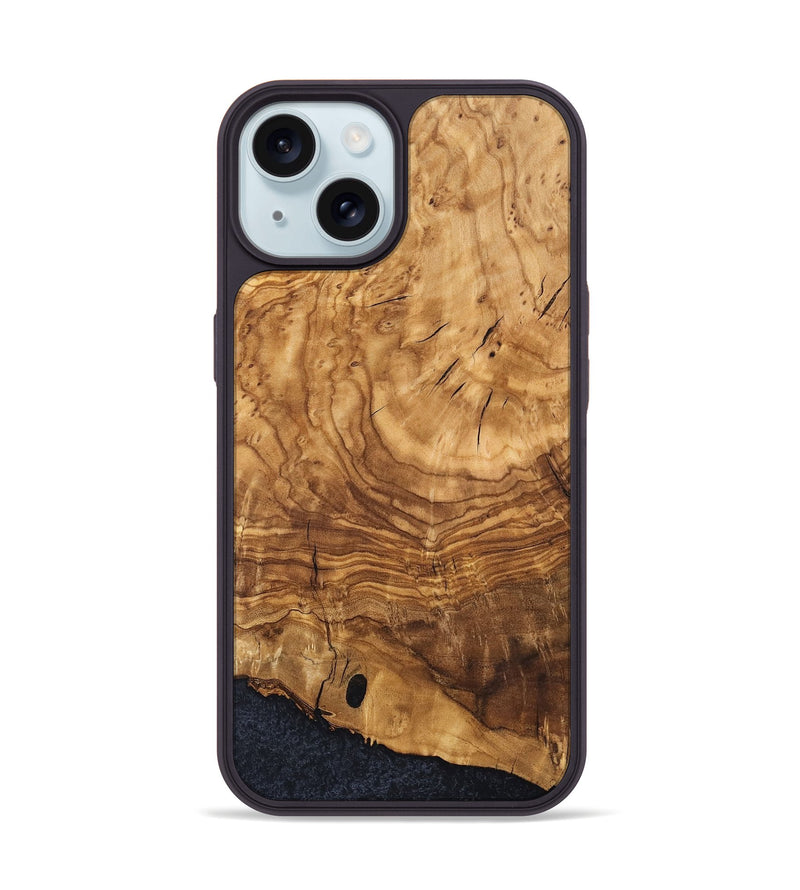 iPhone 15 Wood Phone Case - Jamya (Ancient Olive, 819403)