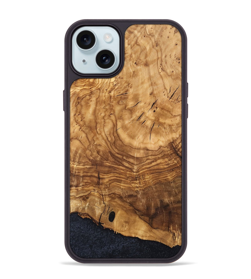 iPhone 15 Plus Wood Phone Case - Jamya (Ancient Olive, 819403)