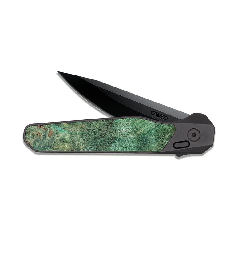 EDC Dark Slate Wood Pocket Knife - Tyree (Wood Burl, 819407)