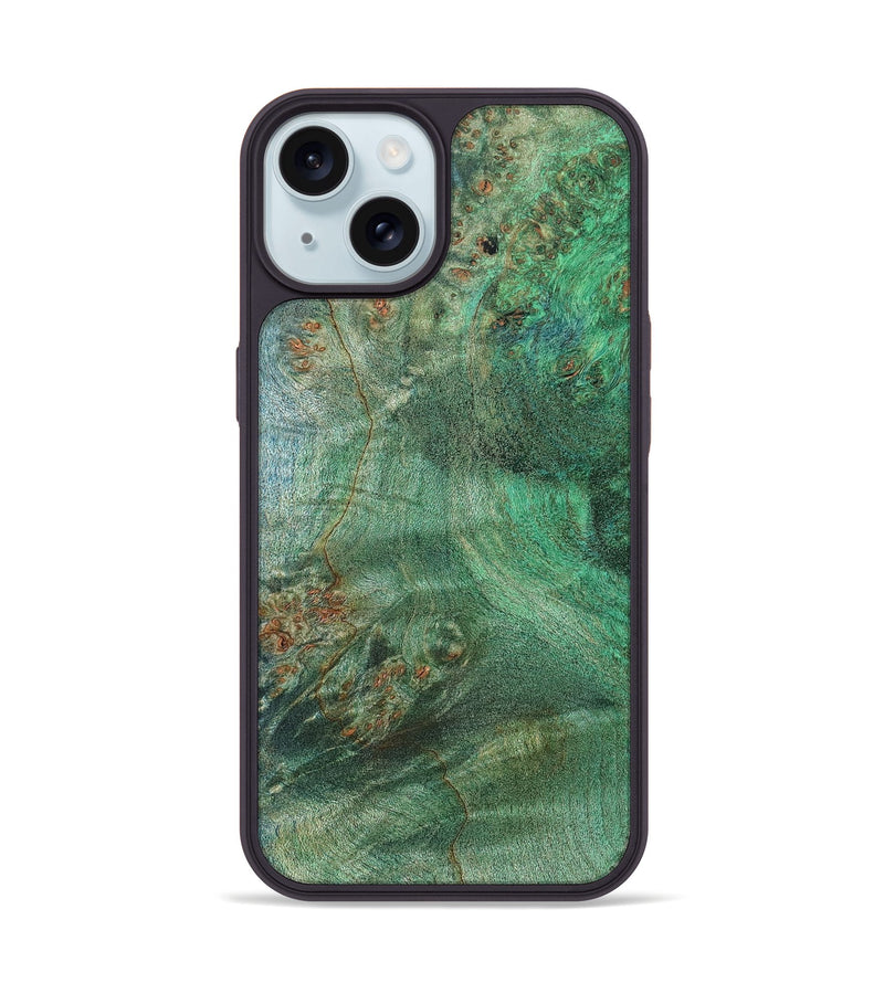 iPhone 15 Wood Phone Case - Tyree (Wood Burl, 819407)