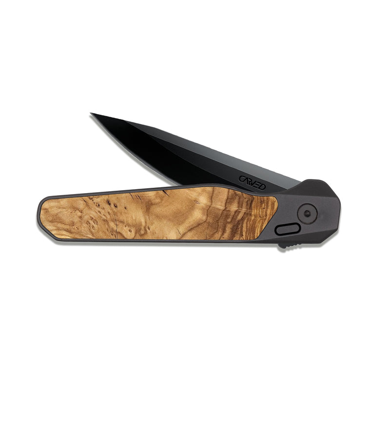 EDC Dark Slate Wood Pocket Knife - Eliam (Ancient Olive, 819409)