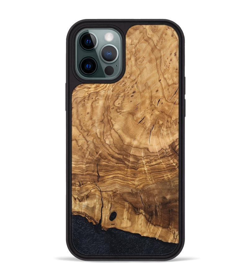 iPhone 12 Pro Max Wood Phone Case - Eliam (Ancient Olive, 819409)