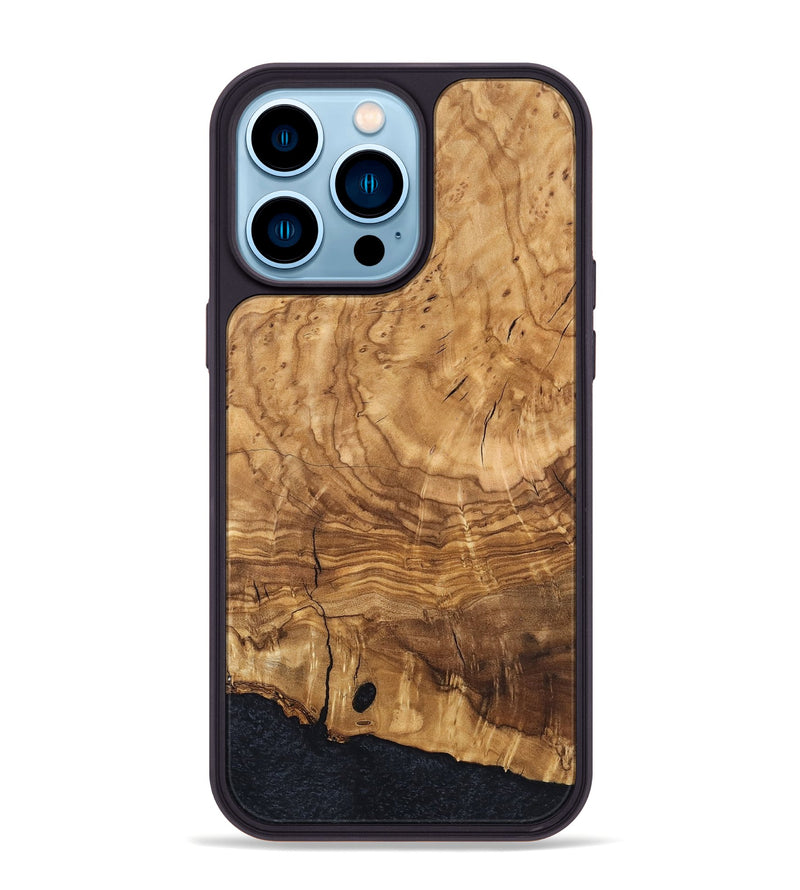 iPhone 14 Pro Max Wood Phone Case - Eliam (Ancient Olive, 819409)