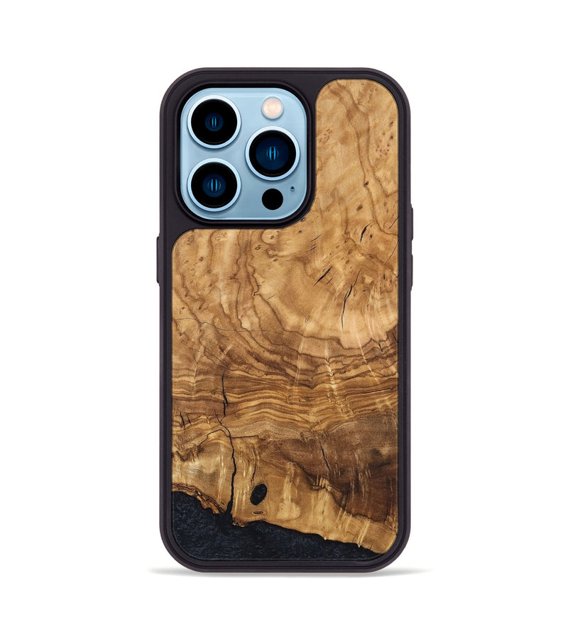 iPhone 14 Pro Wood Phone Case - Eliam (Ancient Olive, 819409)