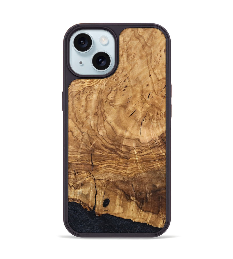 iPhone 15 Wood Phone Case - Eliam (Ancient Olive, 819409)