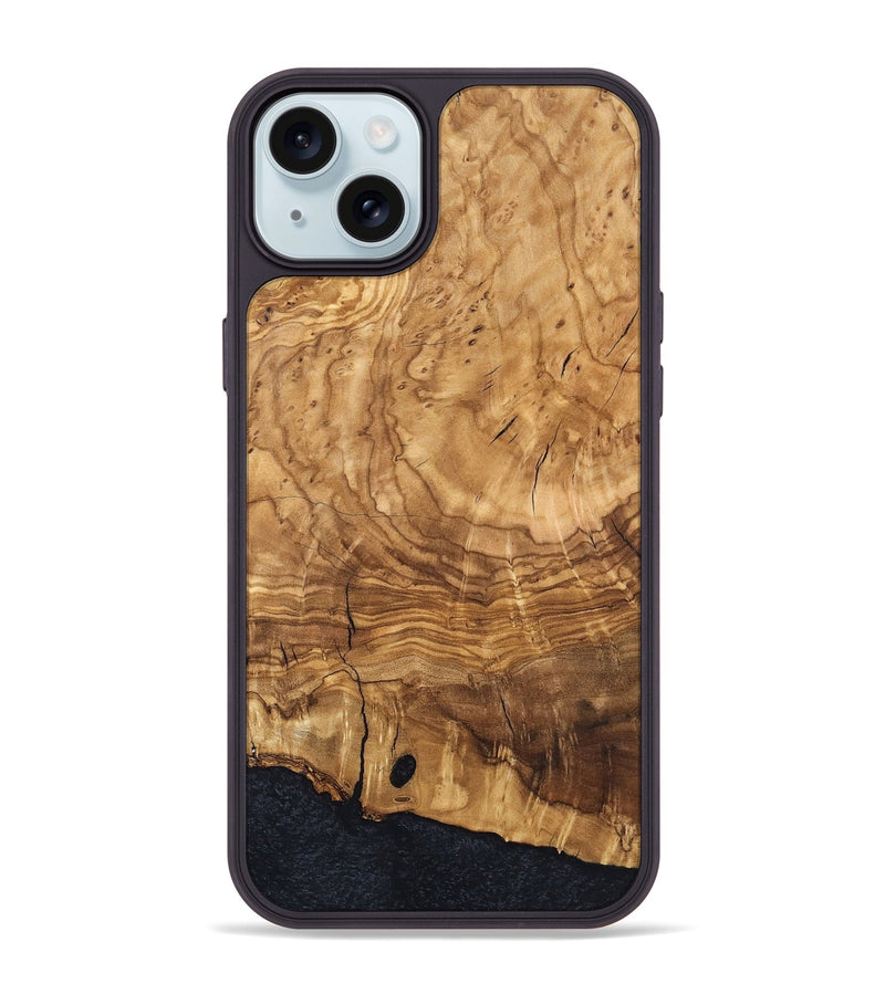 iPhone 15 Plus Wood Phone Case - Eliam (Ancient Olive, 819409)