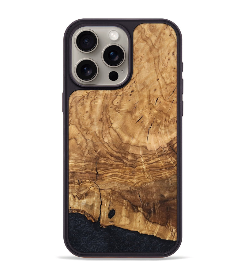 iPhone 15 Pro Max Wood Phone Case - Eliam (Ancient Olive, 819409)