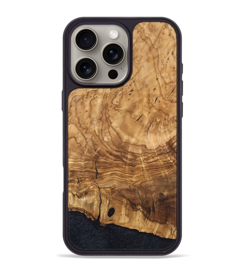 iPhone 16 Pro Max Wood Phone Case - Eliam (Ancient Olive, 819409)