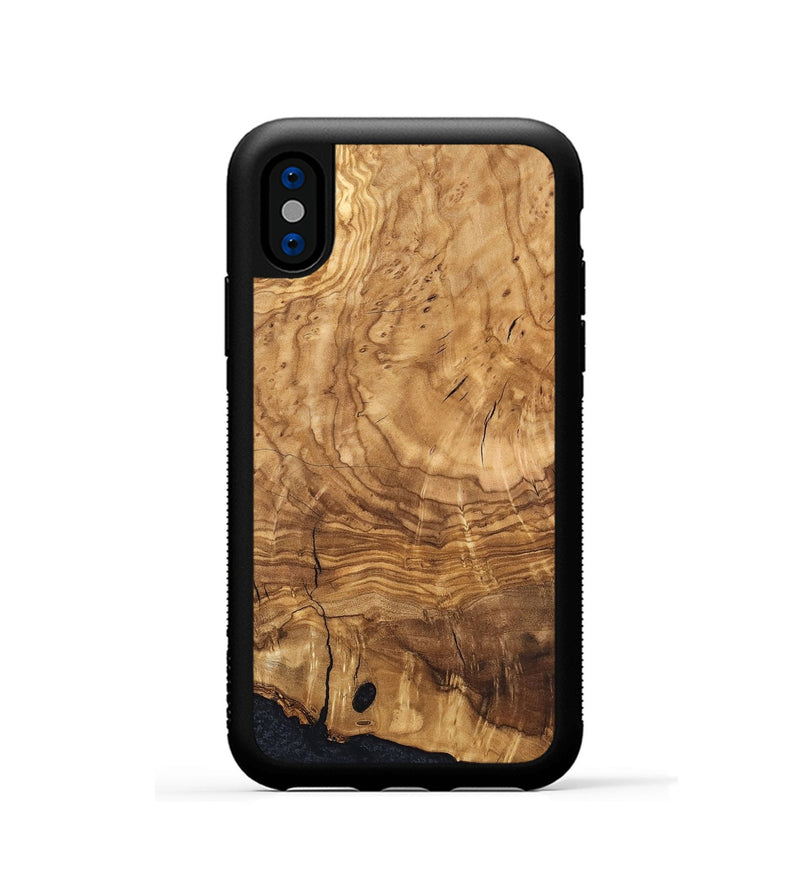 iPhone Xs Wood Phone Case - Eliam (Ancient Olive, 819409)