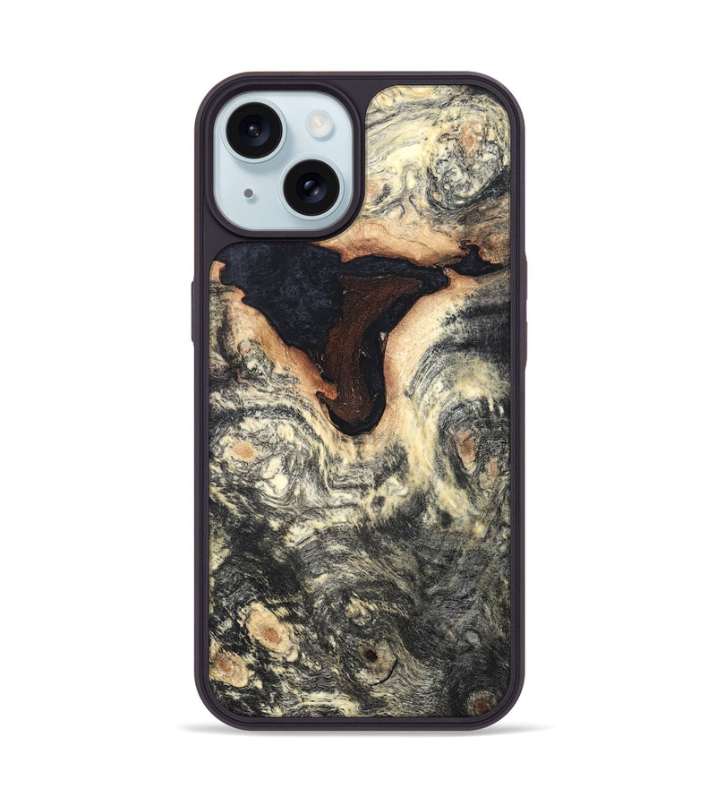 iPhone 15 Wood Phone Case - Tomas (Wood Burl, 819411)