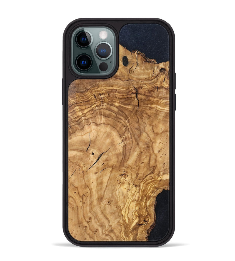 iPhone 12 Pro Max Wood Phone Case - Finis (Wood Burl, 819412)