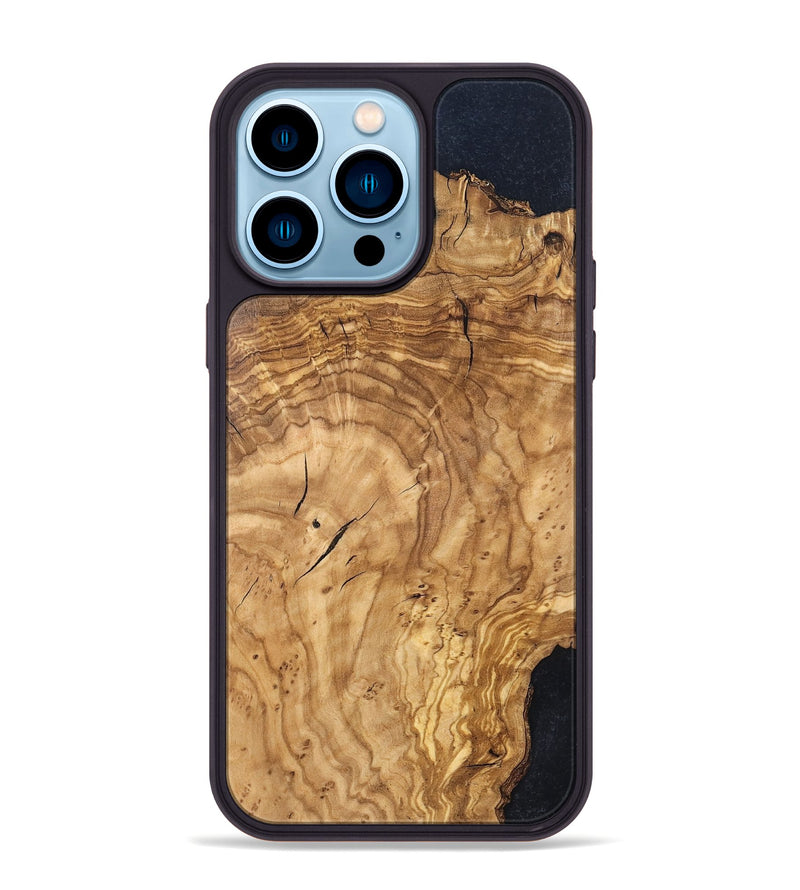 iPhone 14 Pro Max Wood Phone Case - Finis (Wood Burl, 819412)