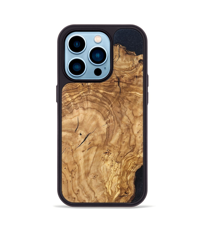 iPhone 14 Pro Wood Phone Case - Finis (Wood Burl, 819412)