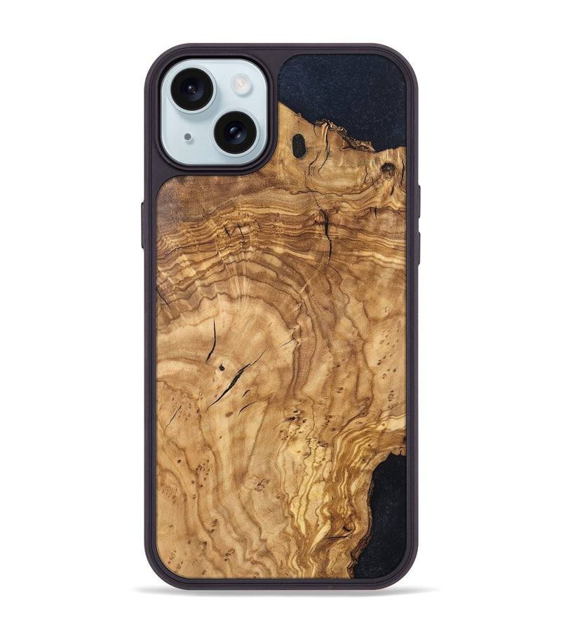 iPhone 15 Plus Wood Phone Case - Finis (Wood Burl, 819412)