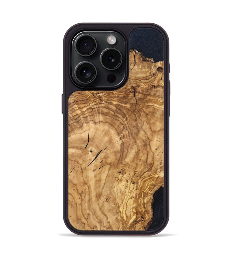 iPhone 15 Pro Wood Phone Case - Finis (Wood Burl, 819412)