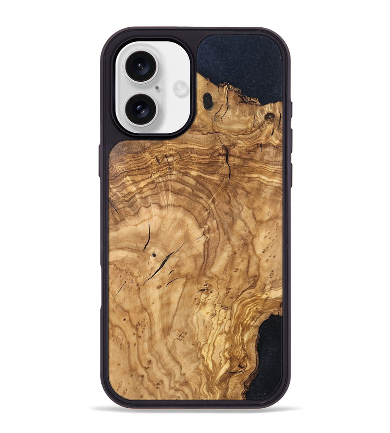 iPhone 16 Plus Wood Phone Case - Finis (Wood Burl, 819412)