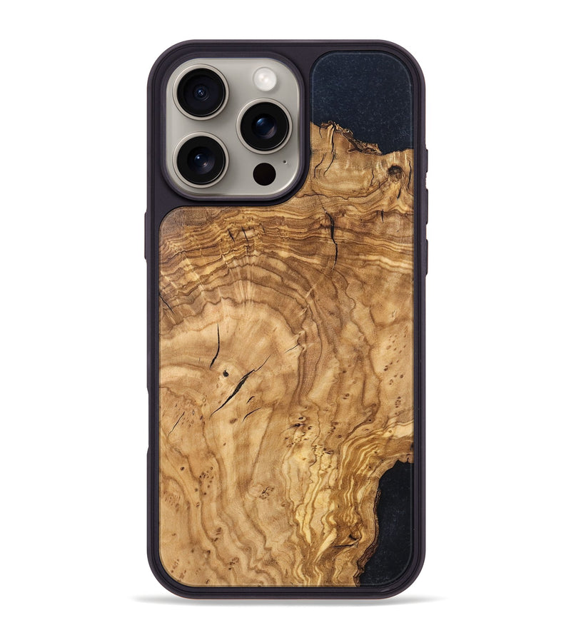 iPhone 16 Pro Max Wood Phone Case - Finis (Wood Burl, 819412)
