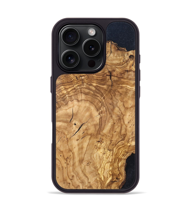 iPhone 16 Pro Wood Phone Case - Finis (Wood Burl, 819412)
