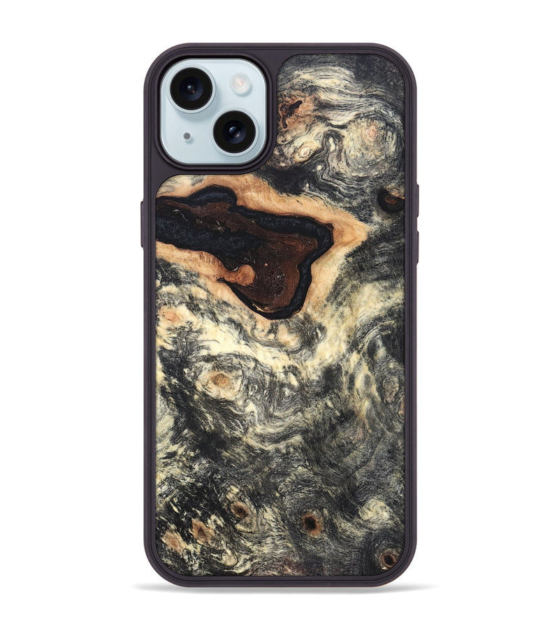 iPhone 15 Plus Wood Phone Case - Nyomi (Wood Burl, 819414)