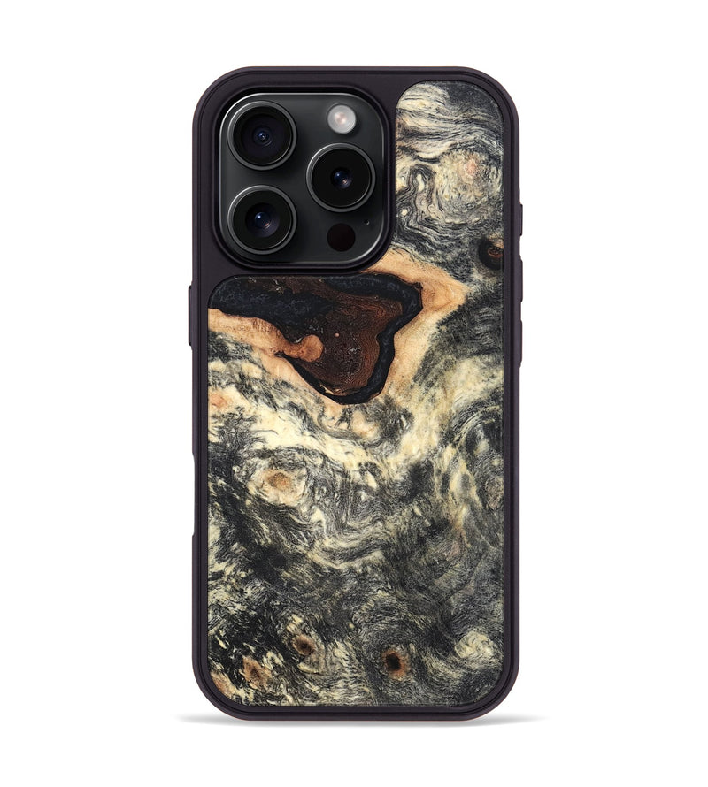 iPhone 16 Pro Wood Phone Case - Nyomi (Wood Burl, 819414)
