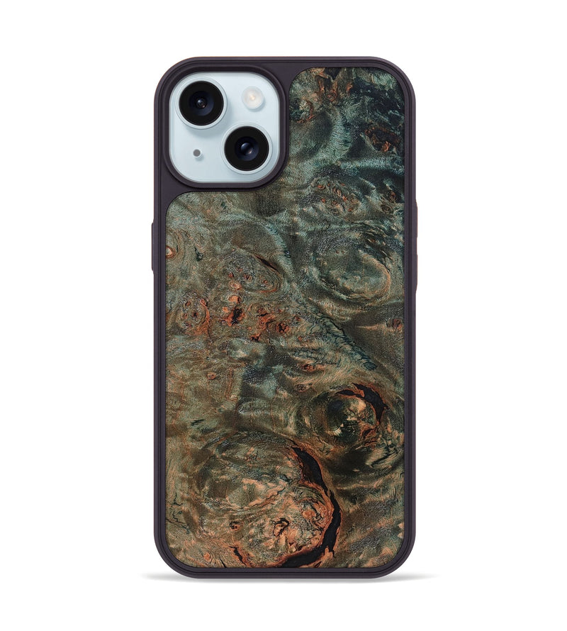 iPhone 15 Wood Phone Case - Mira (Wood Burl, 819416)
