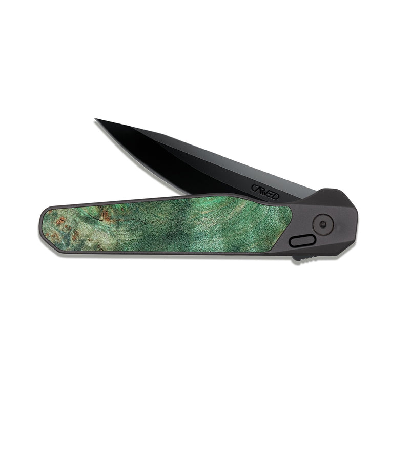 EDC Dark Slate Wood Pocket Knife - Huxley (Wood Burl, 819417)