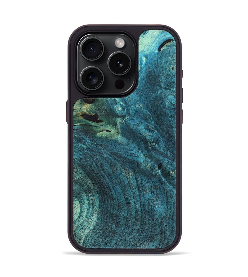 iPhone 15 Pro Wood Phone Case - Junious (Wood Burl, 819420)