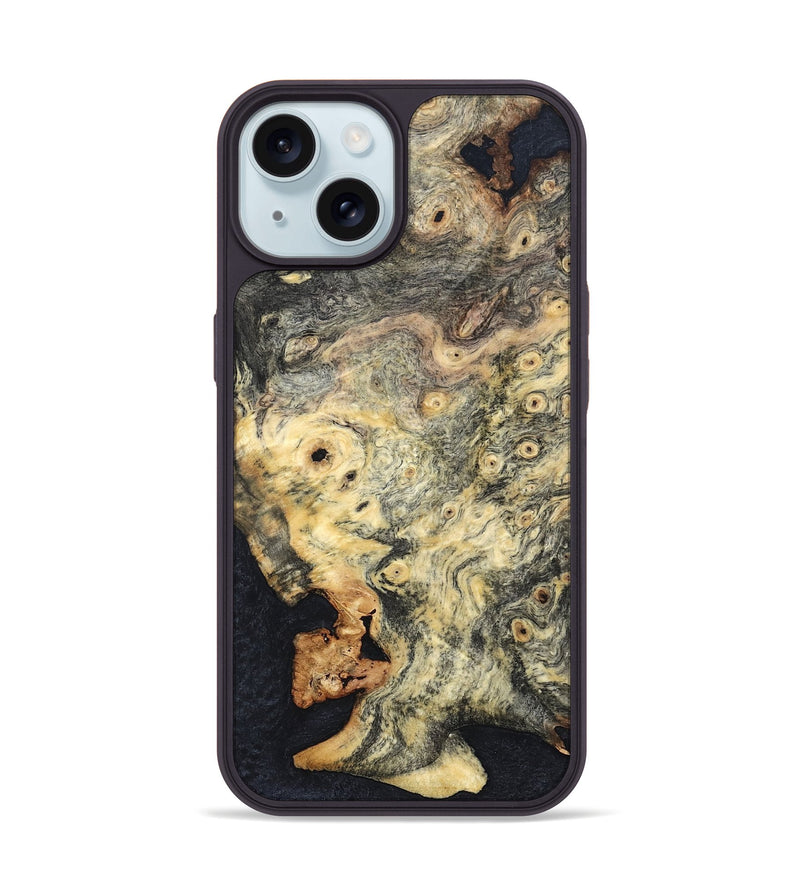 iPhone 15 Wood Phone Case - Coretta (Wood Burl, 819421)