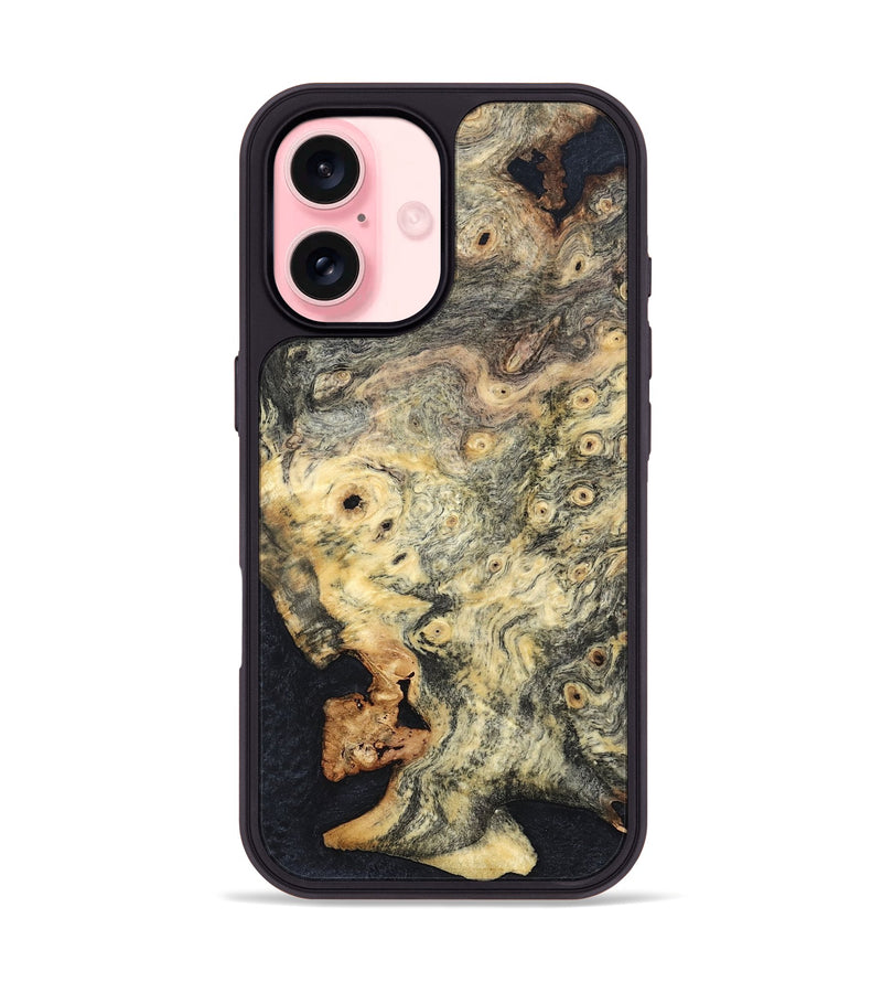 iPhone 16 Wood Phone Case - Coretta (Wood Burl, 819421)
