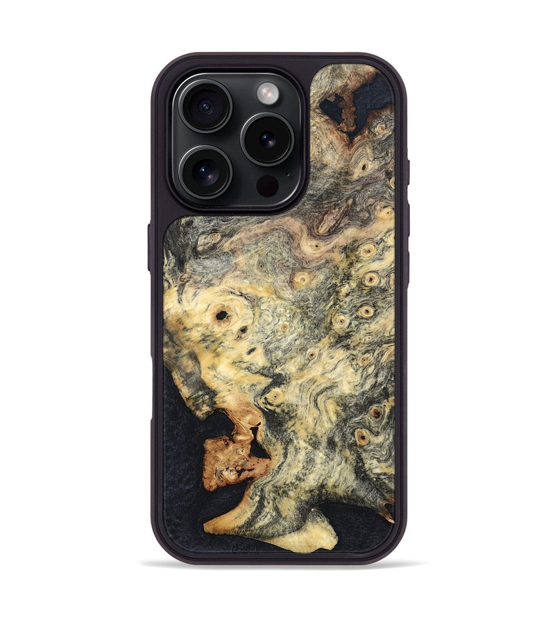 iPhone 16 Pro Wood Phone Case - Coretta (Wood Burl, 819421)
