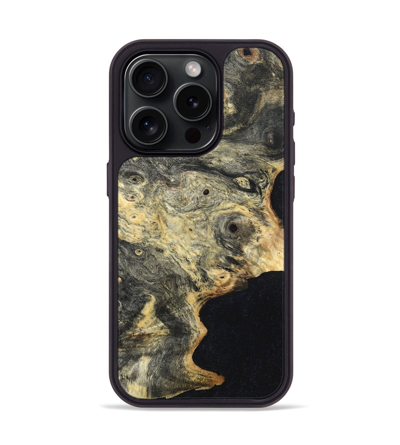 iPhone 15 Pro Wood Phone Case - Rickey (Wood Burl, 819424)