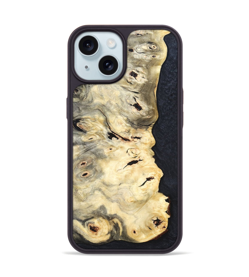 iPhone 15 Wood Phone Case - Angelia (Wood Burl, 819426)