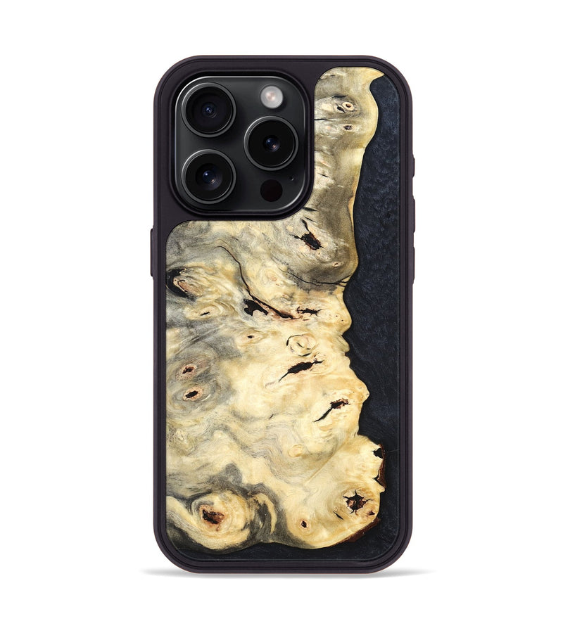 iPhone 15 Pro Wood Phone Case - Angelia (Wood Burl, 819426)