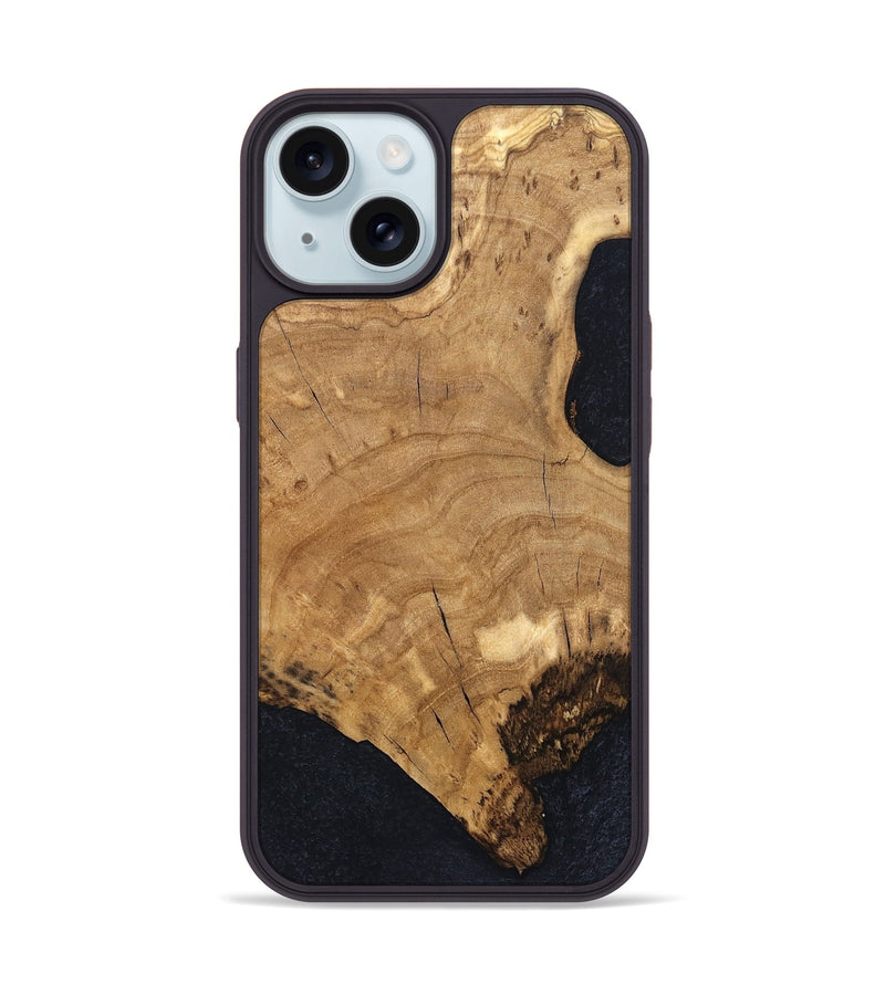 iPhone 15 Wood Phone Case - Samara (Wood Burl, 819427)