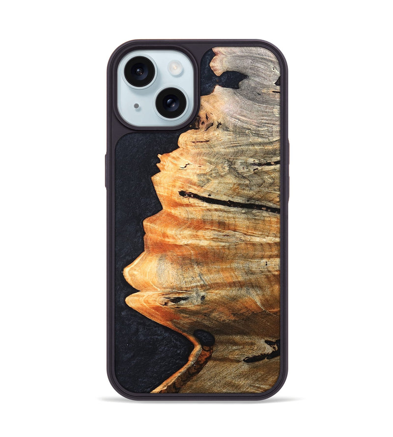 iPhone 15 Wood Phone Case - Lynne (Wood Burl, 819428)