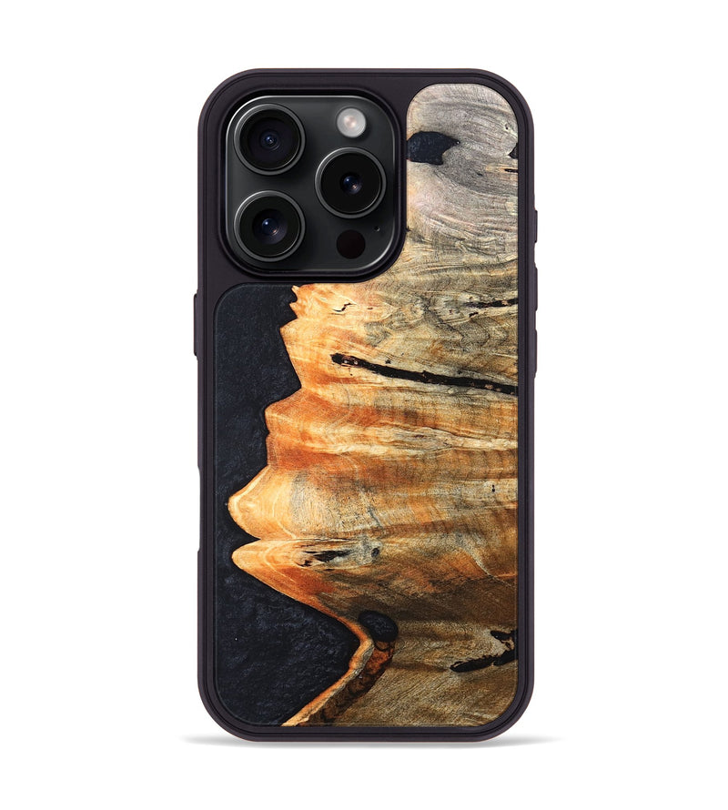 iPhone 16 Pro Wood Phone Case - Lynne (Wood Burl, 819428)