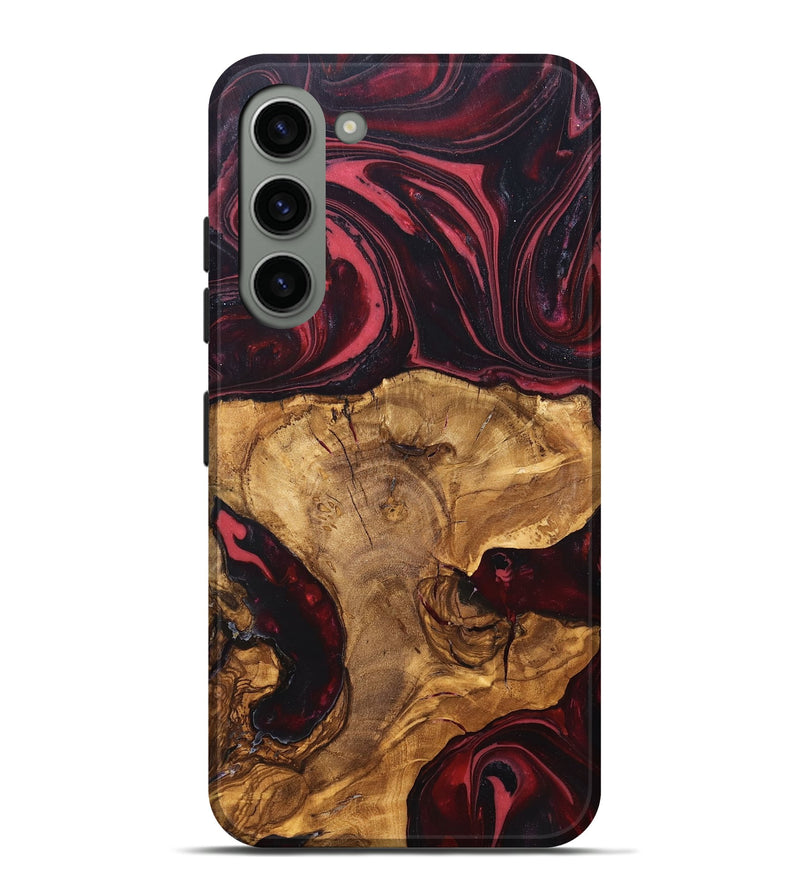 Galaxy S23 Plus Wood Live Edge Phone Case - Tamatha (Red, 819430)